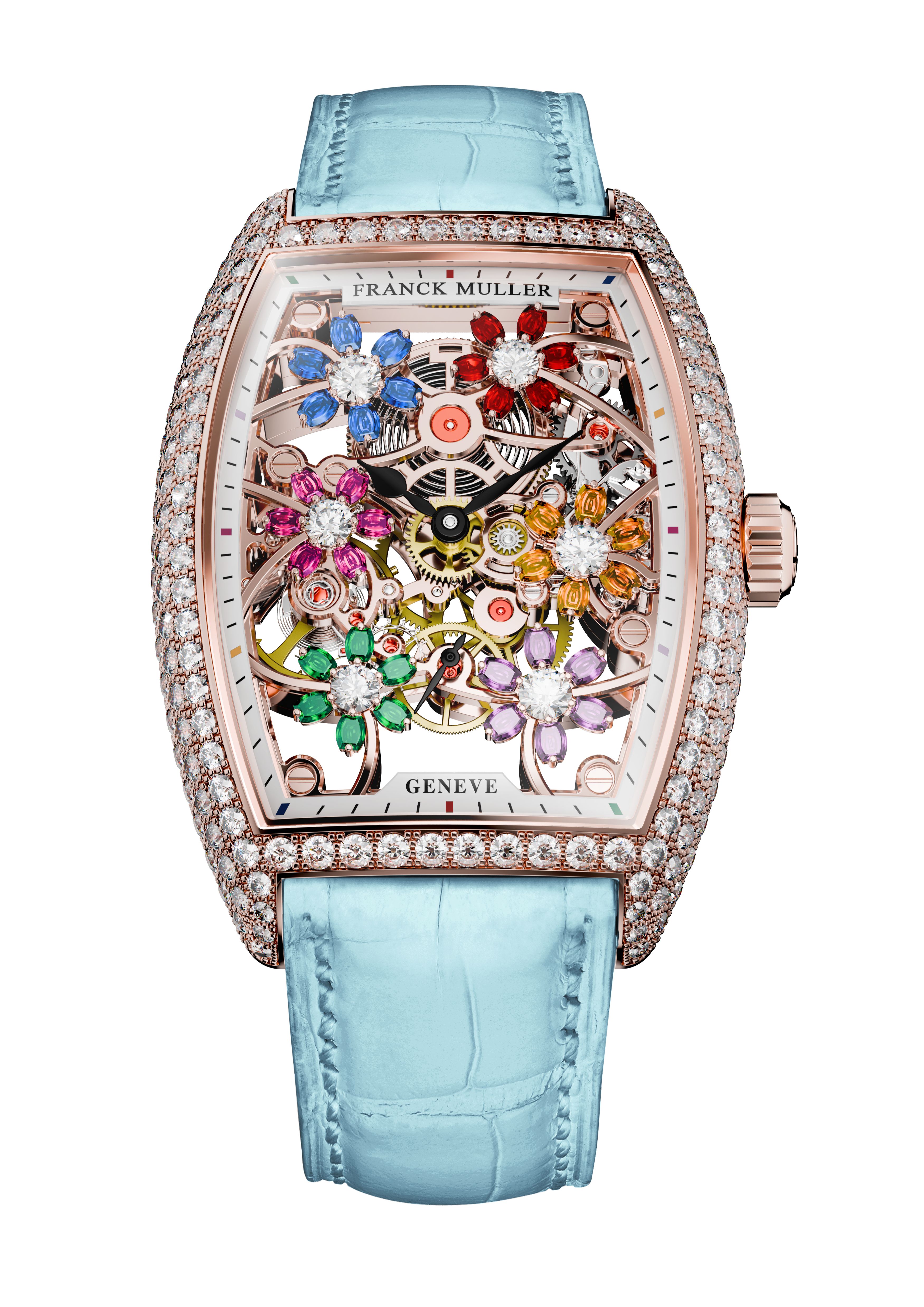 Franck Muller Cintrée Curvex Cut Flower Skeleton