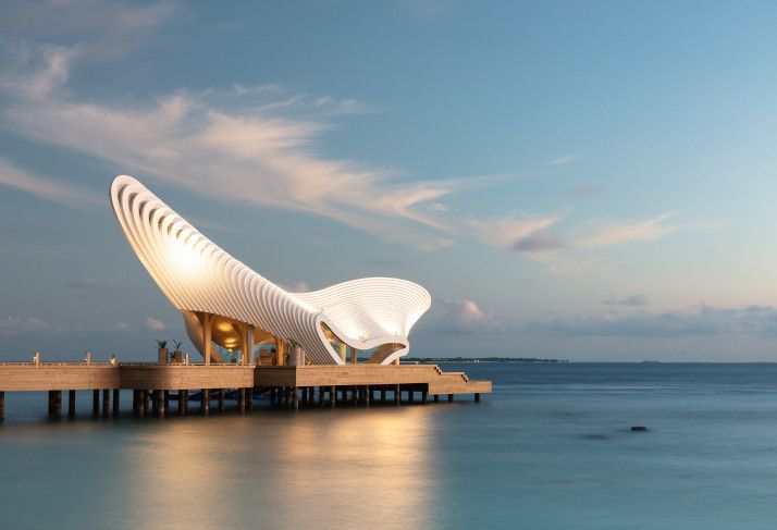 Arrival dock at Mr & Mrs Smith Joali Being, Maldives