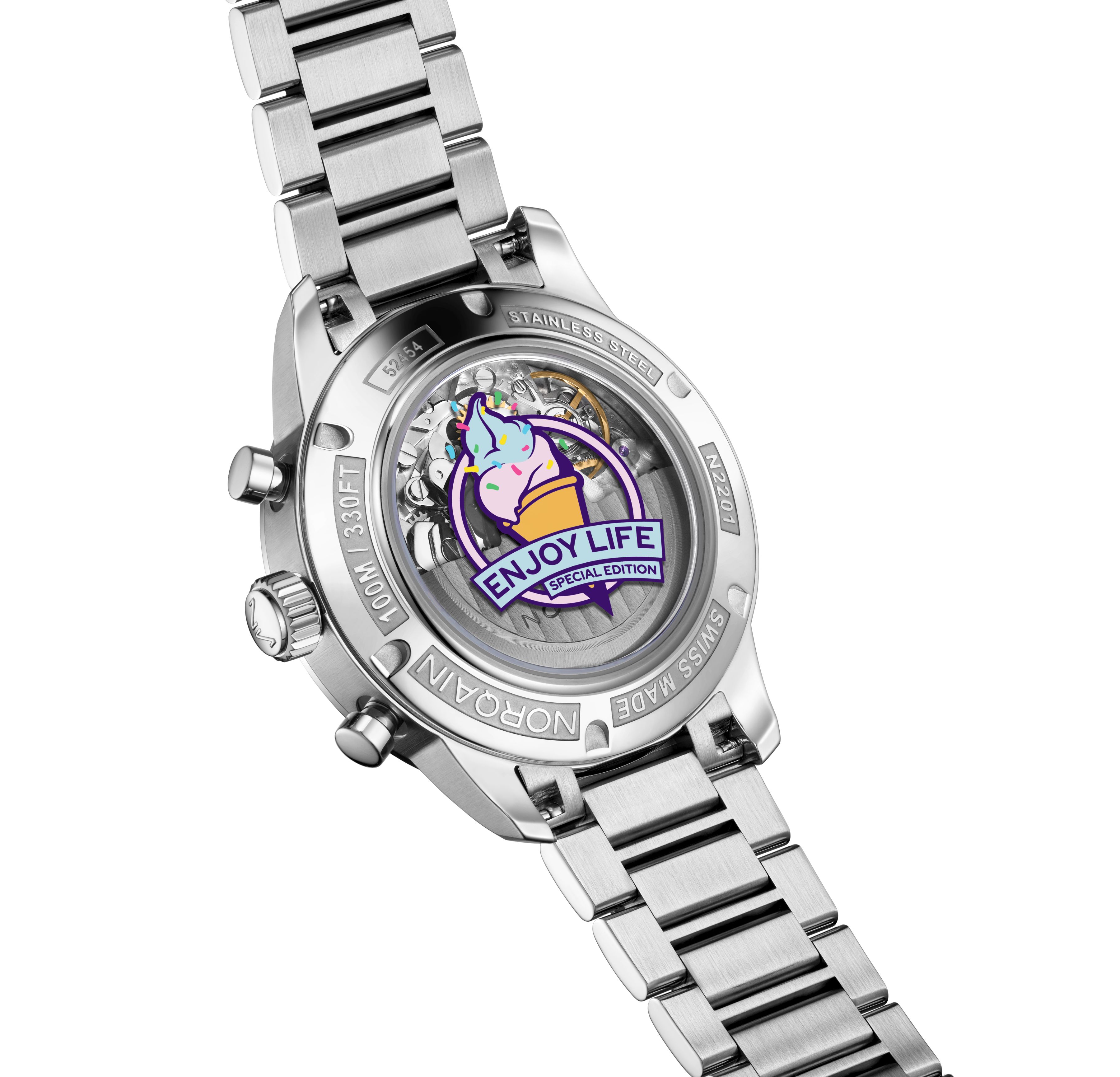 Norqain Freedom Chrono Enjoy Life "Sprinkles" - Pink