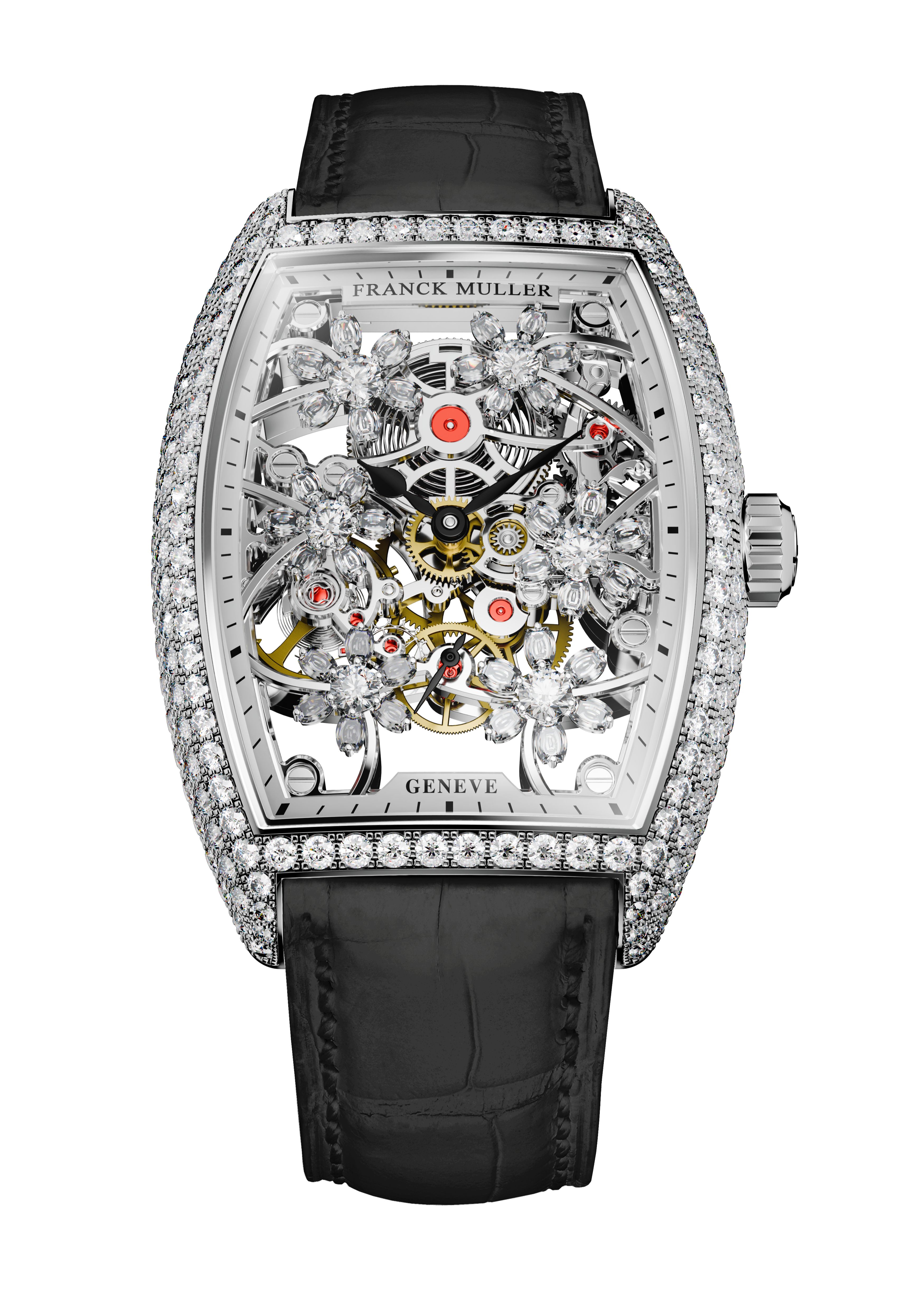 Franck Muller Cintrée Curvex Cut Flower Skeleton