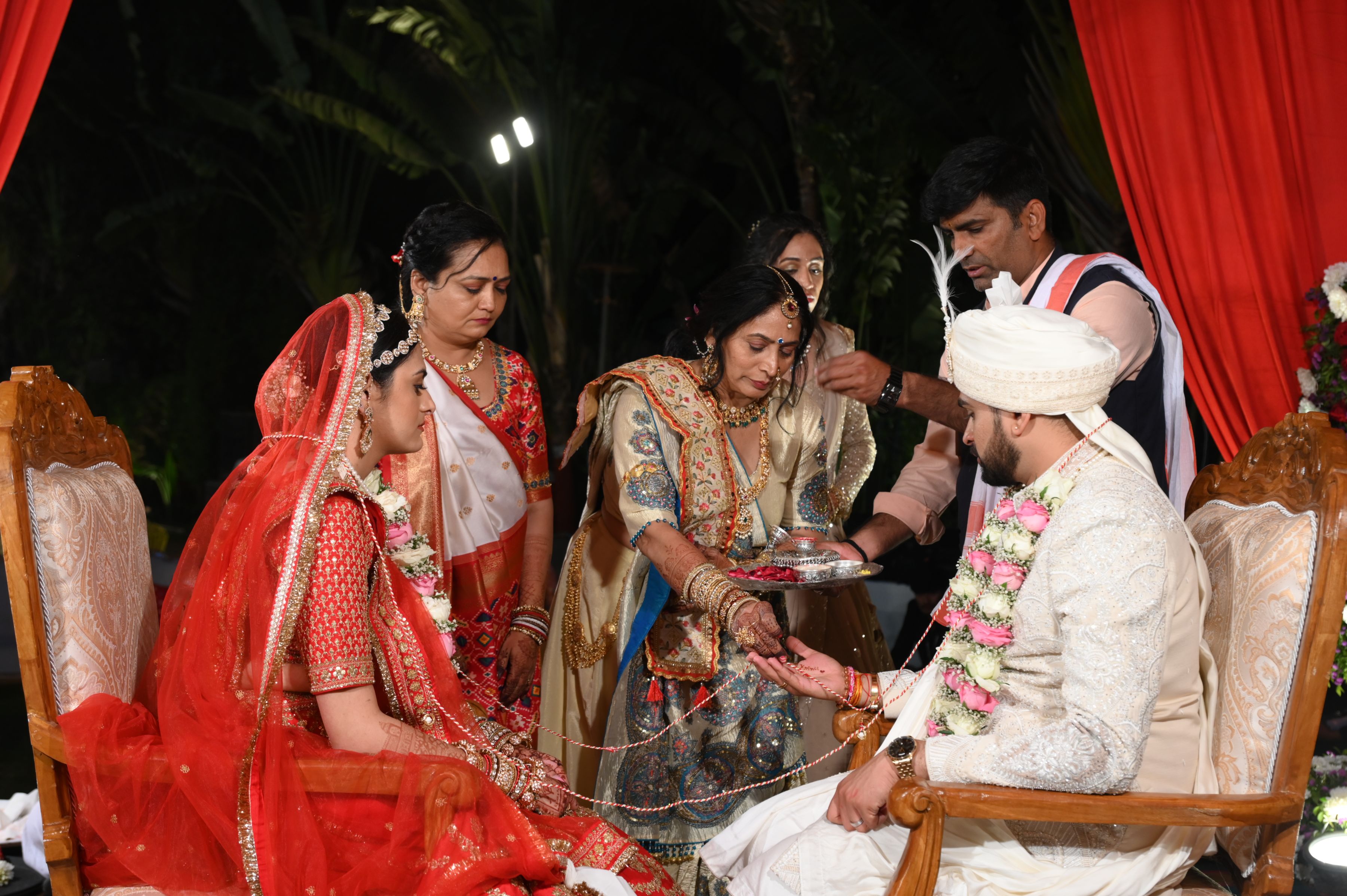 Krina Patel (bride) and Pushkal Patel Patel (groom)