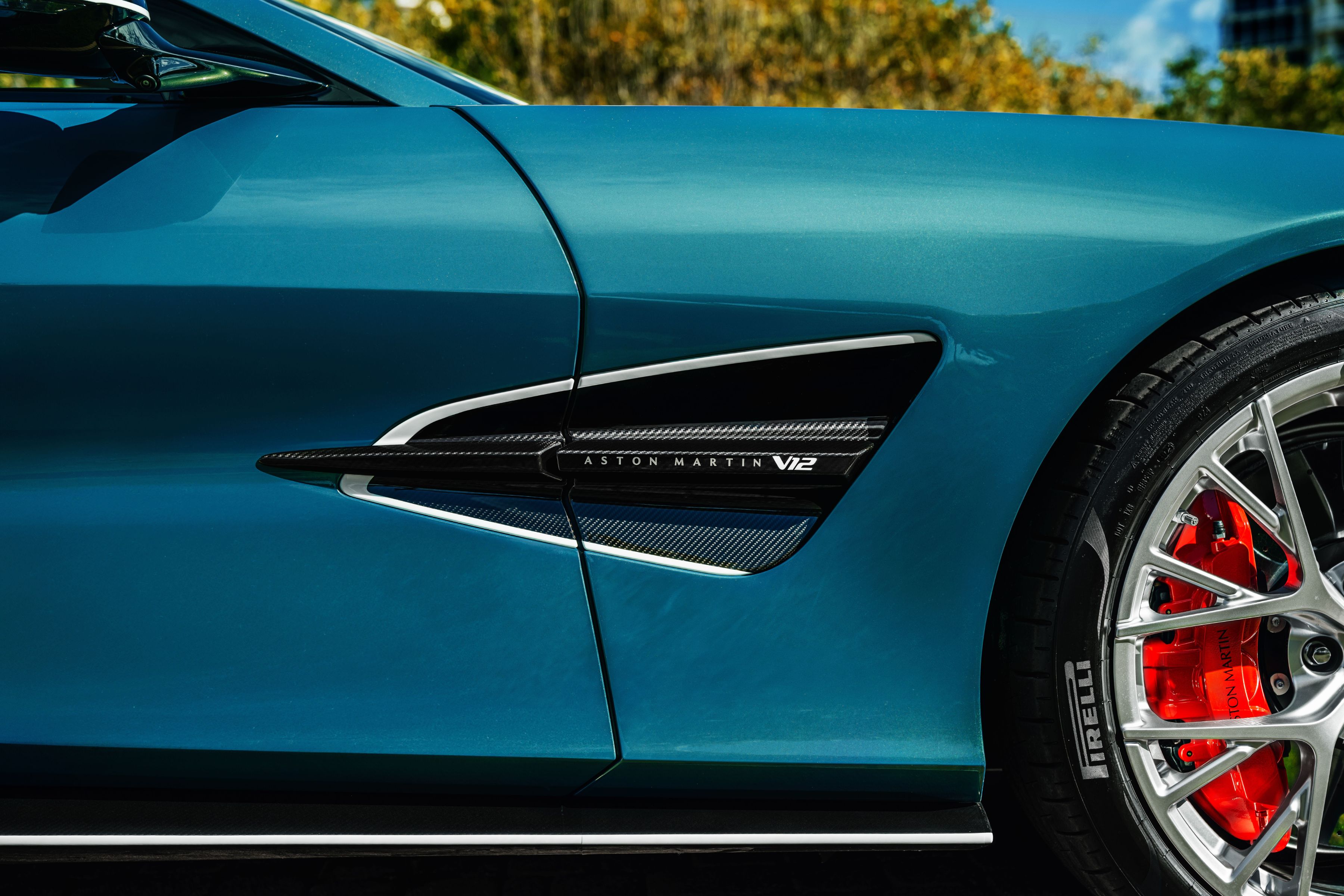 Aston Martin Wave Edition Vanquish Volante design features evoke water's rhythm, reflection, and tranquility in motion.