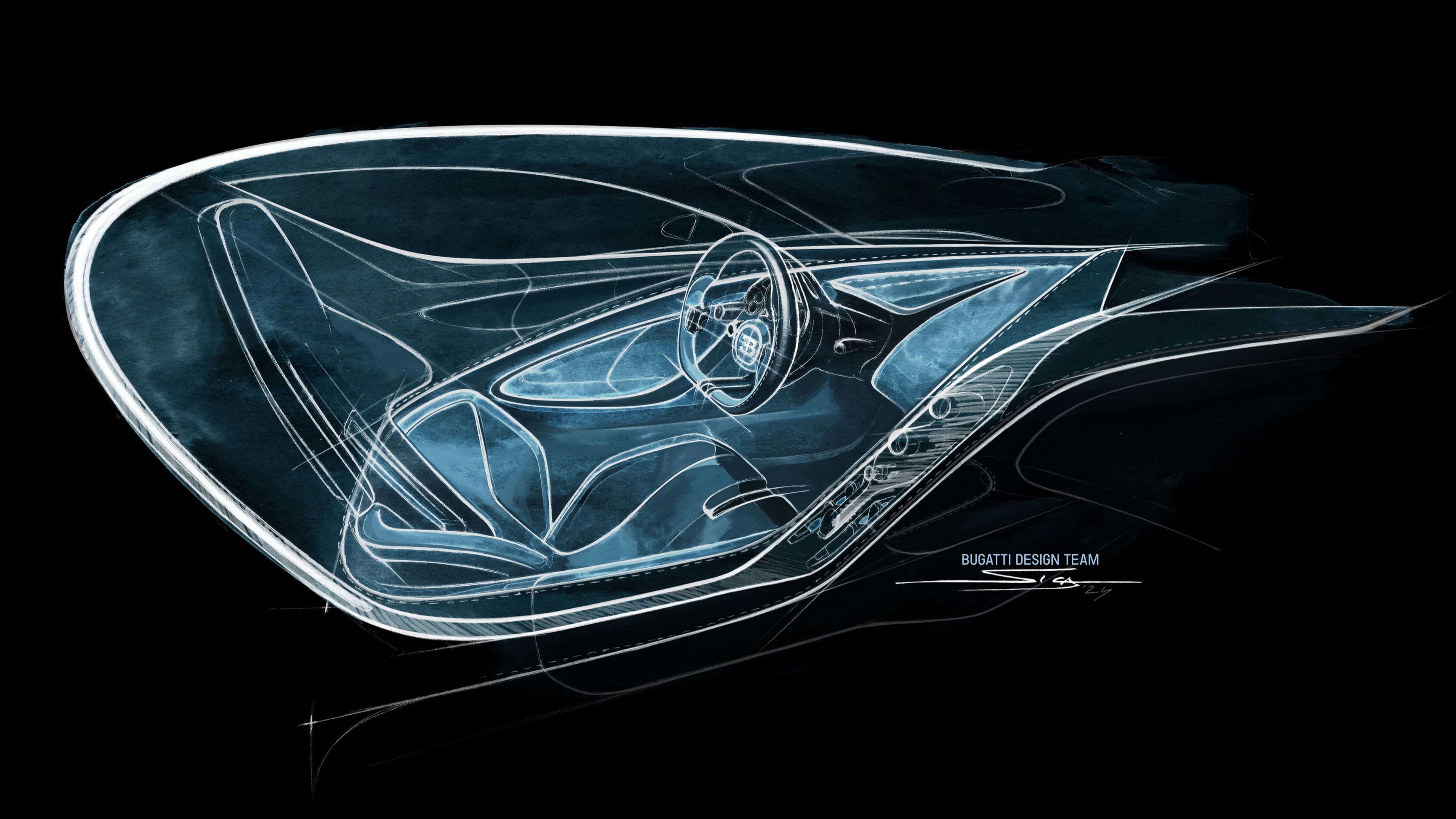 Interior of the Bugatti Tourbillon