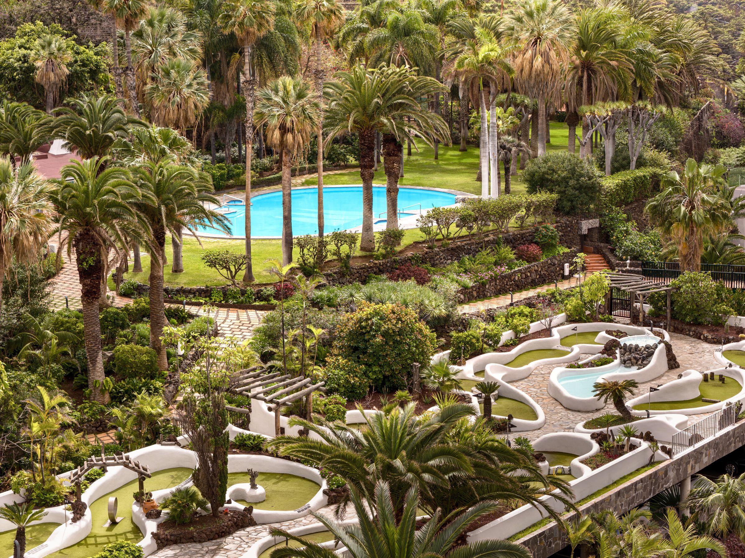 Surrounded by 40,000 m&sup2; of botanical gardens, Precise Resort Tenerife offers an oceanfront retreat for travelers exploring the Canary Islands