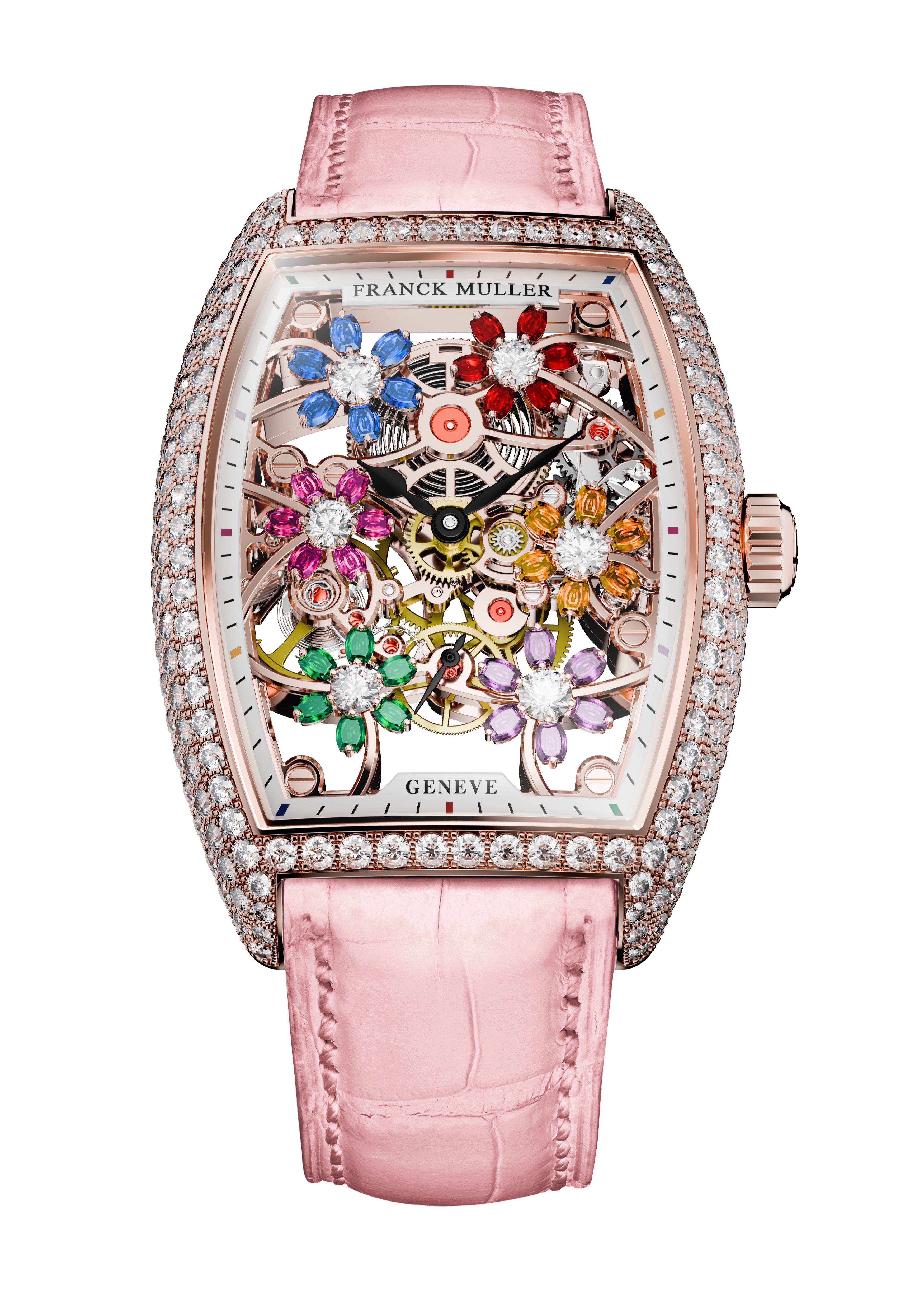 Franck Muller Cintrée Curvex Cut Flower Skeleton