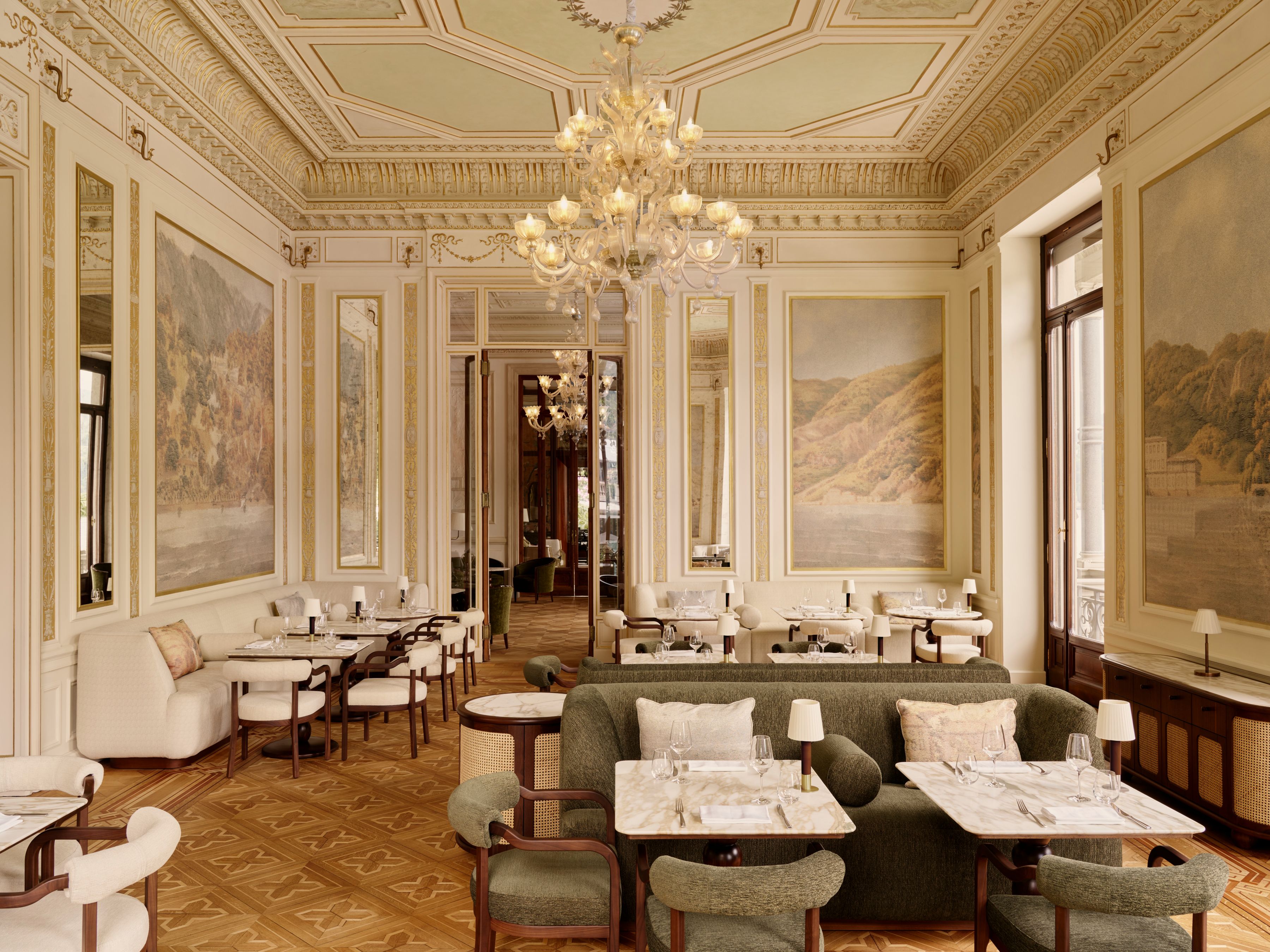 Herzog & de Meuron interiors - Villa Roccabruna Bar & Bistro, Blevio, Como, Italy