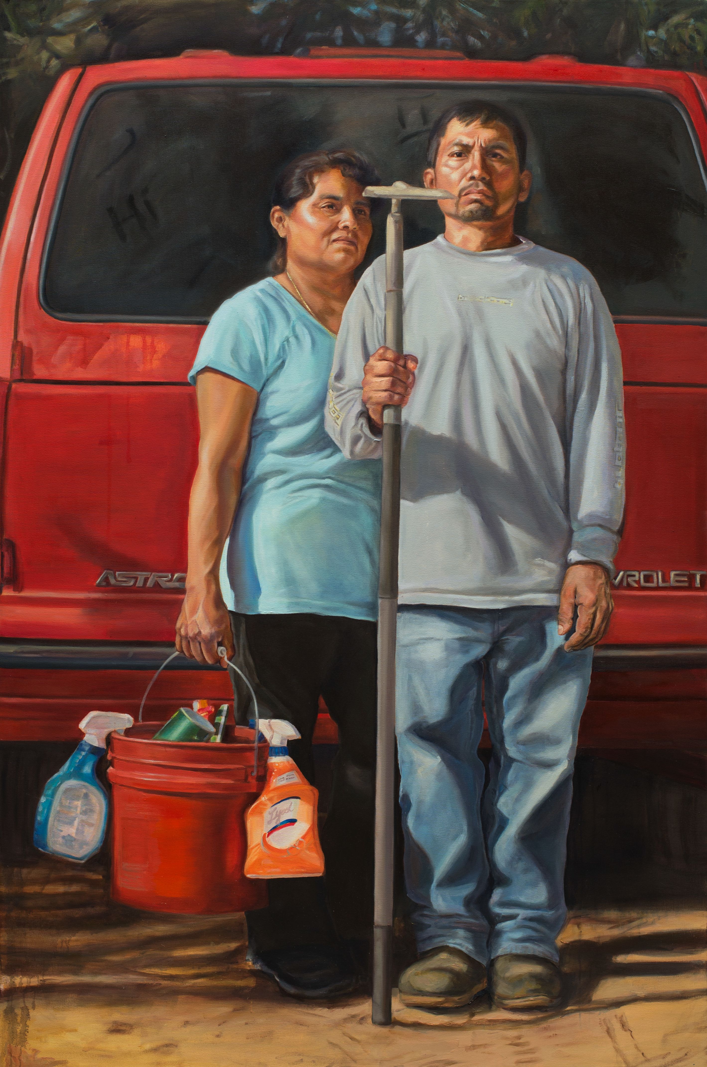 Criselda Vasquez, The New American Gothic, 2017, Lucas Museum of Narrative Art, Los Angeles, © Criselda Vasquez. All rights reserved.