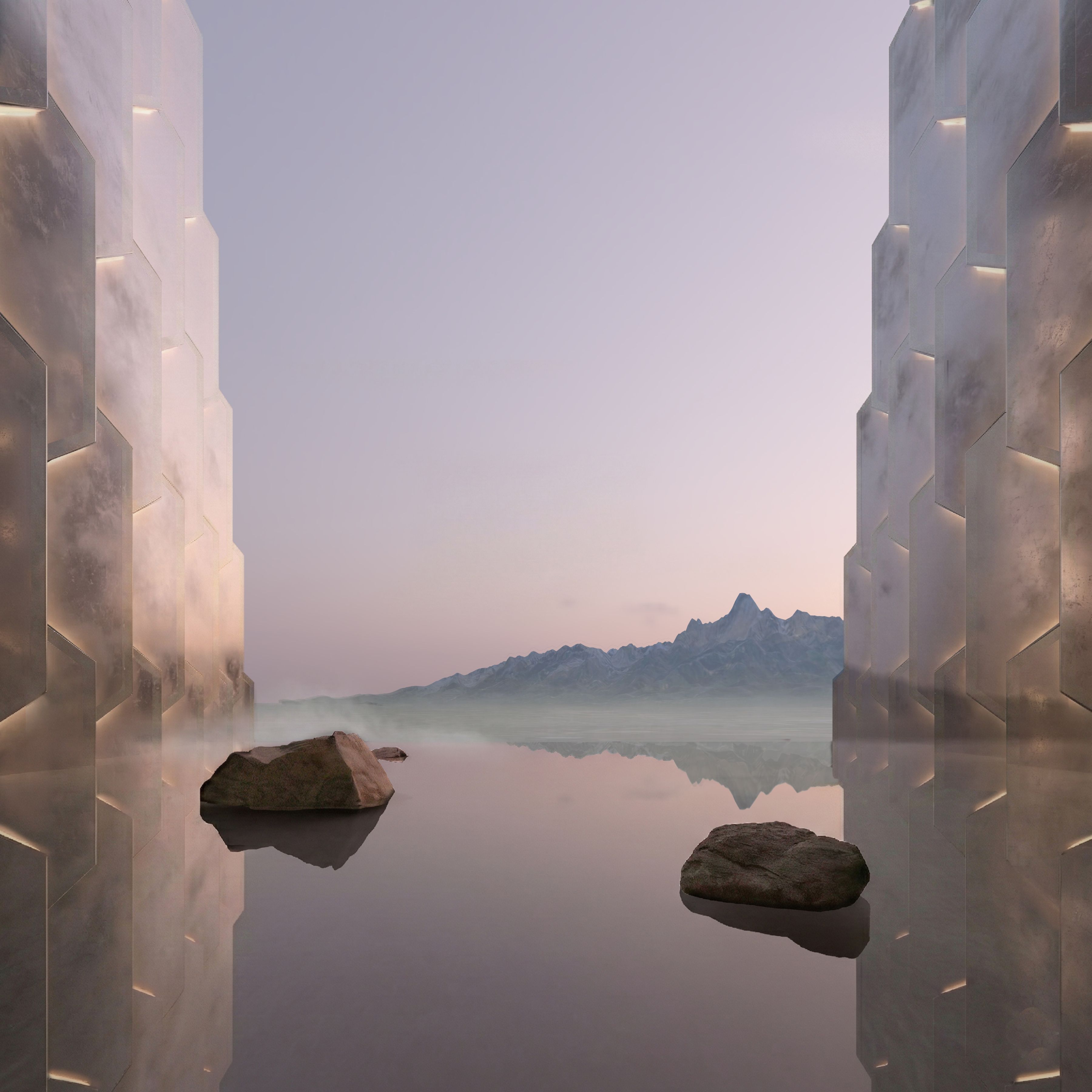 The Complex and Gateway District design echoes these natural elements through architecture